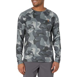 BASS OUTDOOR Men's Athletic Knit Long Sleeve Tee, GRGYL CAMO, X-Large