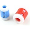 4 Pcs Plastic Knitting Needles Row Counter 2 Sizes (Red