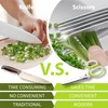 SASACIA 2-Pack Herb Scissors Set with 5 Blades & 3