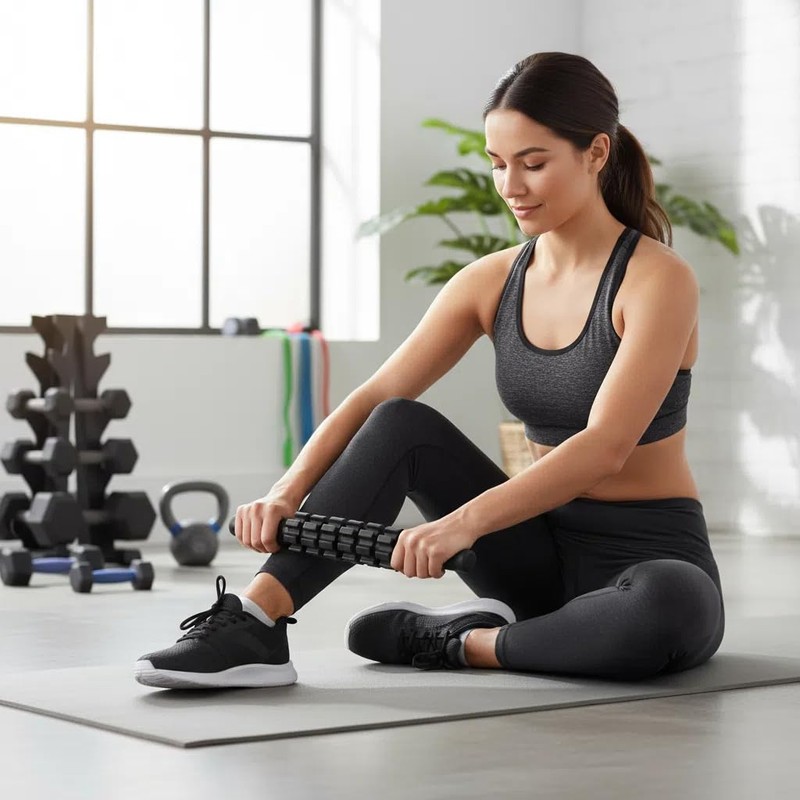 Aucuu 6 in 1 Foam Roller Set Includes Hollow Core