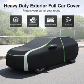 Cartist Full Car Cover Fits for Chevy Suburban 1973-2025 2026 Accessories All Weather Car Covers Outdoor for Suburban Waterproof UV Protection with Zipper & Reflective Safety Strips