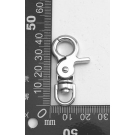 Wuuycoky Silvery 0.3" Inner Diameter D Ring Pliers Buckle Lobster Clasps Swivel Snap Hooks Pack of 10