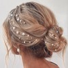 JVHLOV 30m Pearl Garland, Artificial Pearl Bead String for Wedding