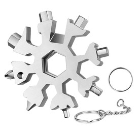 20 in 1 Snowflake Multi Tool,Cool Christmas Stocking Stuffer, Durable and Portable Multitool,Unique Gifts