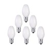 Bombillas de luz nocturna blancas, 6 unidades