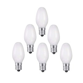 Bombillas de luz nocturna blancas, 6 unidades