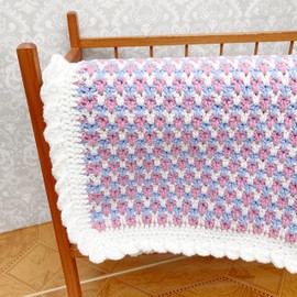 Crochet Pattern for Babies Blanket, Babys Blanket Crochet pattern, Aran Yarn, Finished size 73cm x 82cm, UK Terminology, CP457
