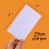 Grid Index Cards 4x6,Double Sided Thick Graph Ruled Notecards, Heavy