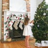 DearHouse 6FT Berry Pine Christmas Garland with Spruce Cypress Berries