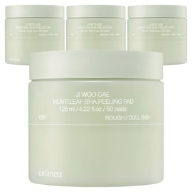 Cellimax Houttuynia cordata BHA eraser peeling pad 125ml, 60 sheets, 4 pieces / 셀리맥스 어성초 BHA 지우개 필링 패드 125ml, 60매입, 4개