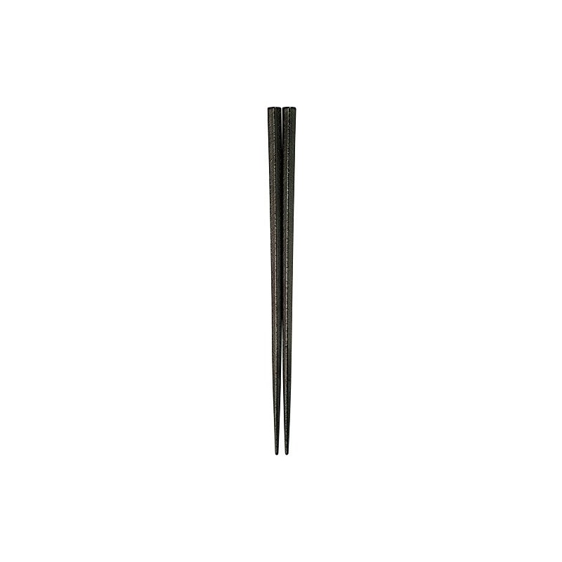 Fukui Craft ZA-028325 Five Square Chopsticks Black Dry Lacquered 8.9