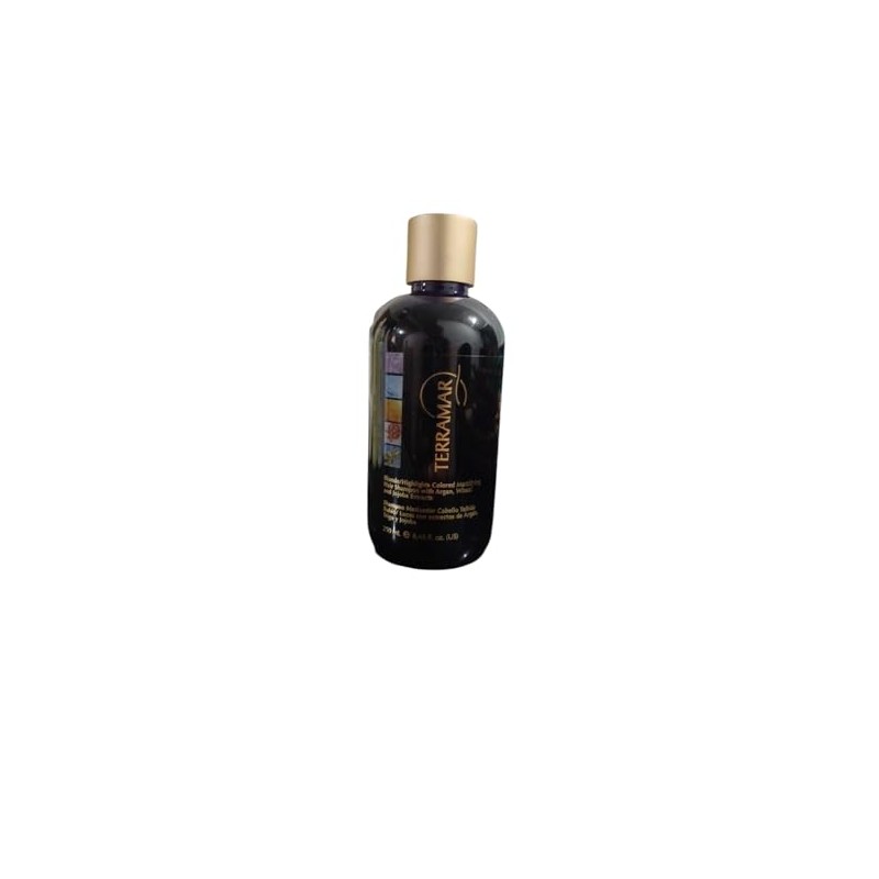 Terramar Shampoo Matizador, Cabello Teñido Rubio/Luces, con Extractos de Argán,