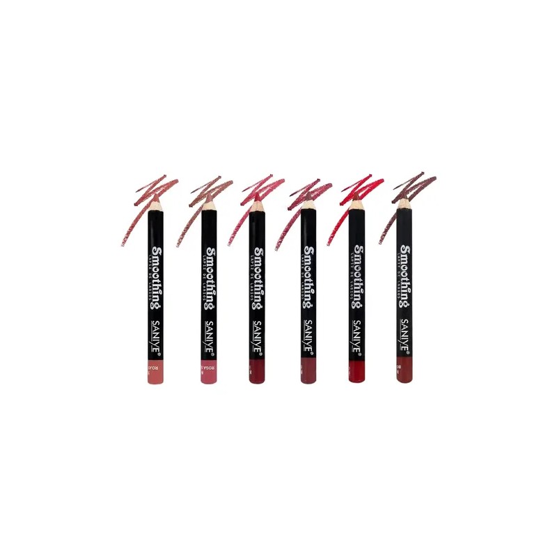 Set 12 Delineadores De Labios Lápiz, Pigmentación Profunda