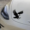 Black Eagle Vinyl Sticker 2-Pack, Waterproof Eagle Sticker for Car