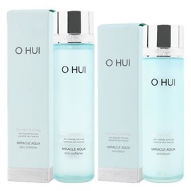 Ohui Miracle Aqua 2-piece set (skin + emulsion) / 오휘 미라클 아쿠아 2종 단품 세트 (스킨+에멀전)