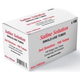 Solución salina de 3 ml cada una, 100 por caja