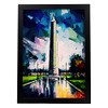 Nacnic Washington Monument Oil Painting Style Poster. Illustrations of monuments
