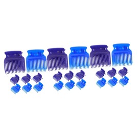 Baluue 3sets Hot Roller Clips for Medium Hair Volume Heated Roller Clips for Short Hair 8pcs*3