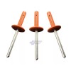 J J Motorsports Large Head Orange Exploding Rivets Pop Rivet