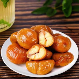 Roasted Chestnuts 200 g / 7.05 OZ，Whole Roasted Chestnuts Peeled and Ready to Eat, Great for Cooking, Baking & Healthy Snacking.