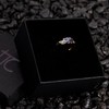 TJC Tanzanite Three Stone Ring for Women in 14ct Gold