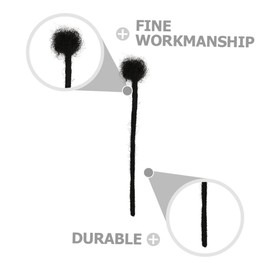 WOONEKY Human Hair Dreadlock Extensions for Men and Women Natural Look for Hip Hop Style Black Dreads