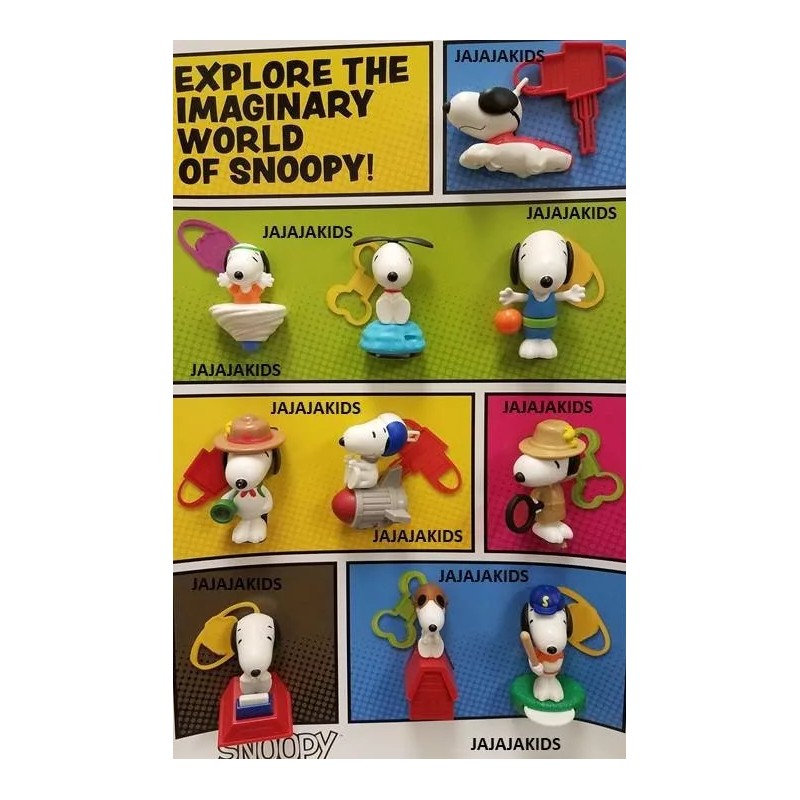 NEW IN SEALED PACKAGES McDonalds 2018 SNOOPY Complete Set of