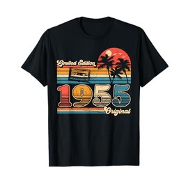 70th Birthday Retro Vintage 1955 Men Women T-Shirt