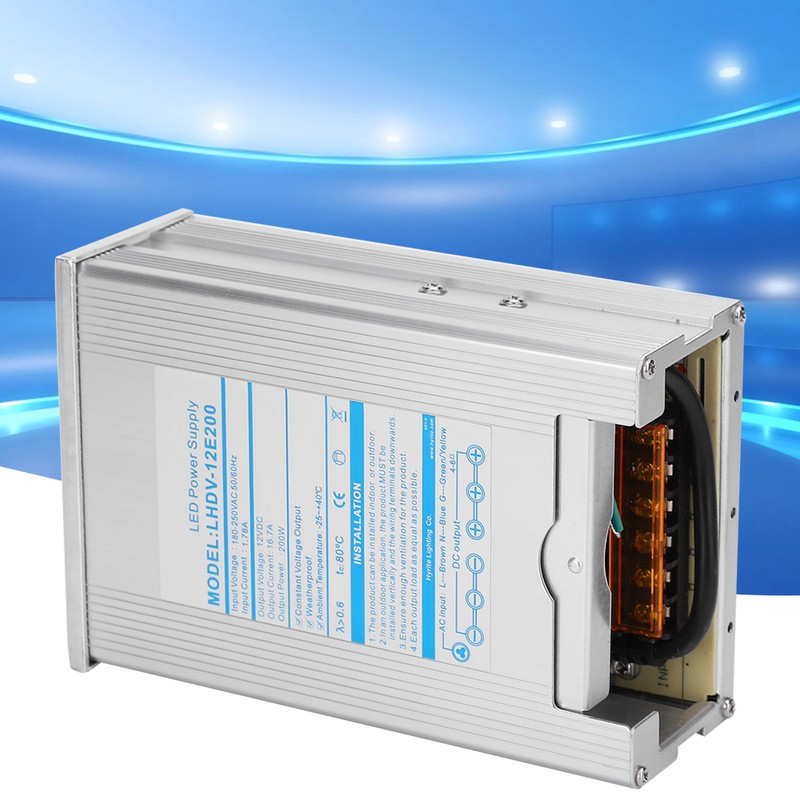 Rainproof Switching Power Supply Aluminum Alloy Material for LED Lights