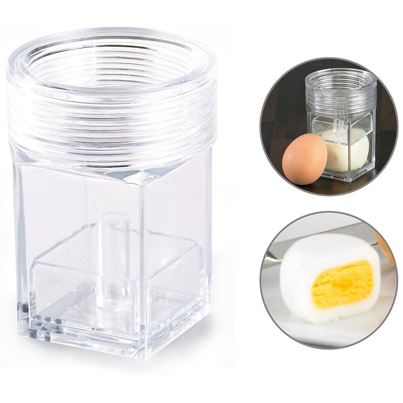 infactory Set of 4 Cube Egg Machines for Square Eggs