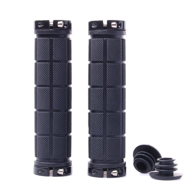 MTB trekking bike handlebar grips, screw-on grip/handle 808, black