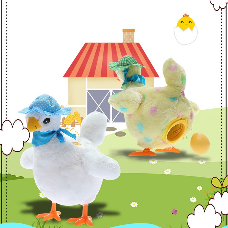 Stuffed Animal Laying Hens Will Lay Eggs Hens Funny Electric