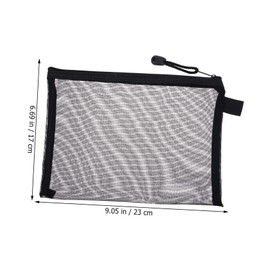 SAFIGLE 10Pcs Mesh Makeup Bag Travel Toiletry Pouch Storage Organizer Durable Zipper Design for Cosmetics Stationery and Daily Essentials Versatile and Functional Travel