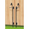 TIEJIAN Cane Bolt Heavy Duty Gate Drop Rod 24 Inch