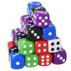Storm&Lighthouse 30 Pack Six-Sided Dice Coloured Dice Game D6 Dice