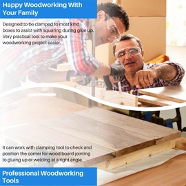 Dovhmoh Positioning Squares Right Angle, Aluminum Alloy L-Type Corner Clamp Woodworking Carpenter Clamping Tool