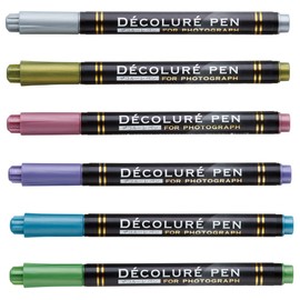 nakabayasi dekoru-repen Metallic Photo Decoration, Set of 6 Different Colors 23524 