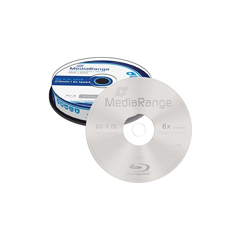 MediaRange 10 x BD-R DL - 50 GB 6X -