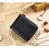 BULLCAPTAIN Genuine Leather Men Zipper Wallet Bifold RFID Blocking Wallet