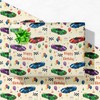 GIOLNIAY Race Car Birthday Wrapping Paper for Boys Kids Toddlers