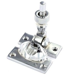 Merriway BH05754 Brighton Style Screw Down Sash Window Fastener Lock-Polished Chrome