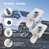 2 pcs Non-Fading LED Car Door Logo Lights Courtesy Projector