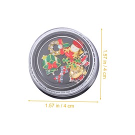 Healvian Christmas Nail Art Charms Manicure Decoration Ornaments for Festive Nail Designs Includes Assorted Styles for Easy Application