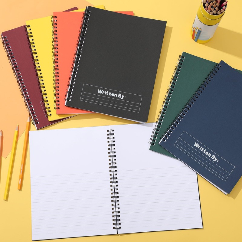 Henoyso 10 Pcs 100/50 Sheets Primary Composition Notebook K-2 Bulk