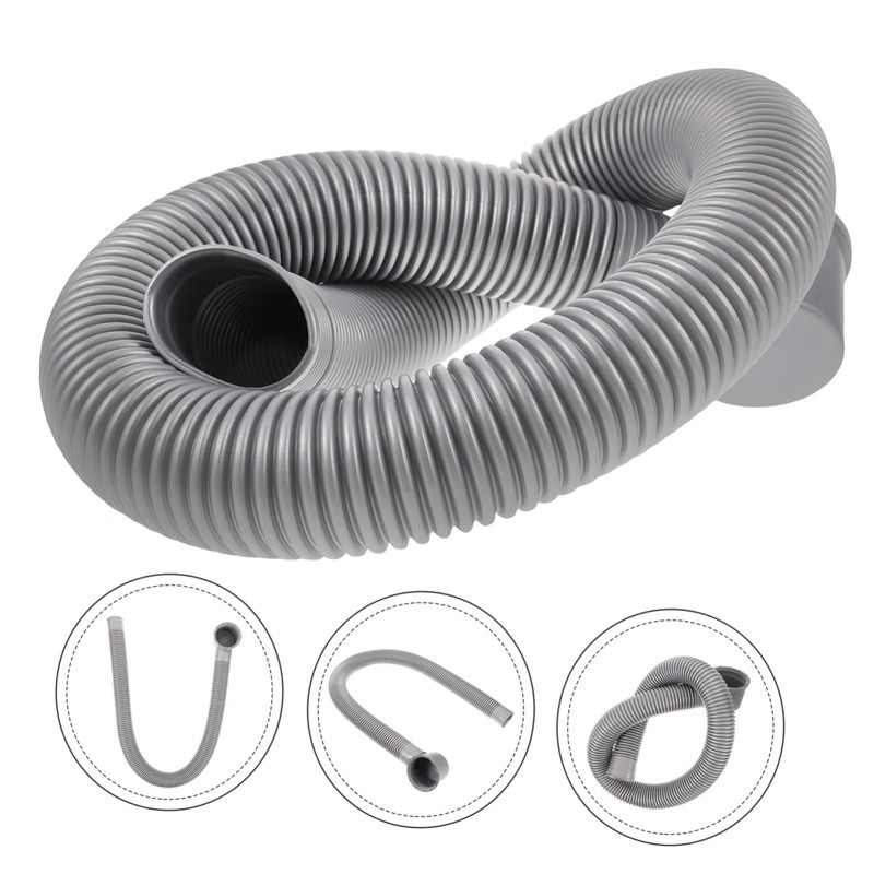 COOLHIYA Flexible Bathtub Drain Pipe Plastic Tub Drain Accessory for