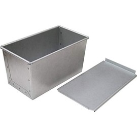 Asai Shoten Original Altite Fresh Bread Pan for Well-Shaped Mountain Bread 1 loaf, Silver