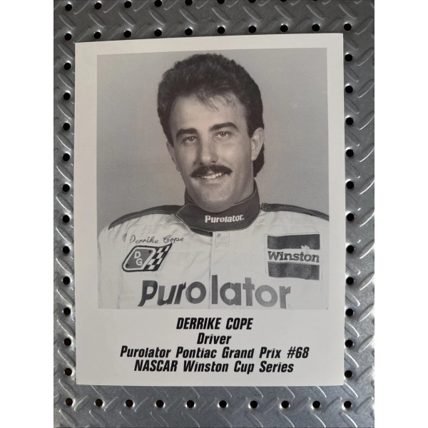 Winston 1989 Derrike Cope #68 PUROLATOR PONTIAC NASCAR 8.5” x