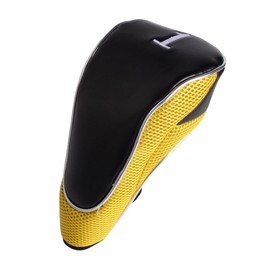 Andux Golf 460cc Driver Fairway Wood Club Head Covers Hook & Loop Set of 3 Yellow