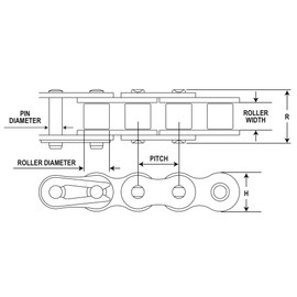 Koch Industries 7441100 Roller Chain Chani, 41, Dark Grey