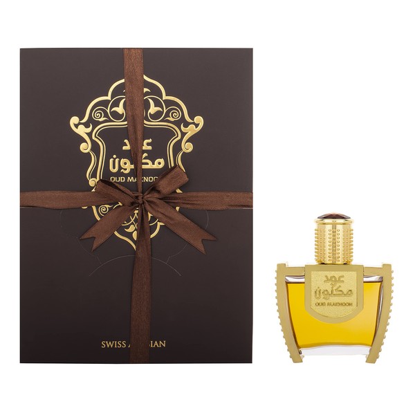 Swiss Arabian Oud Maknoon - Luxury Products From Dubai - Long Lasting - A Seductive, Signature Aroma - The Luxurious Scent Of Arabia - 1.5 Oz